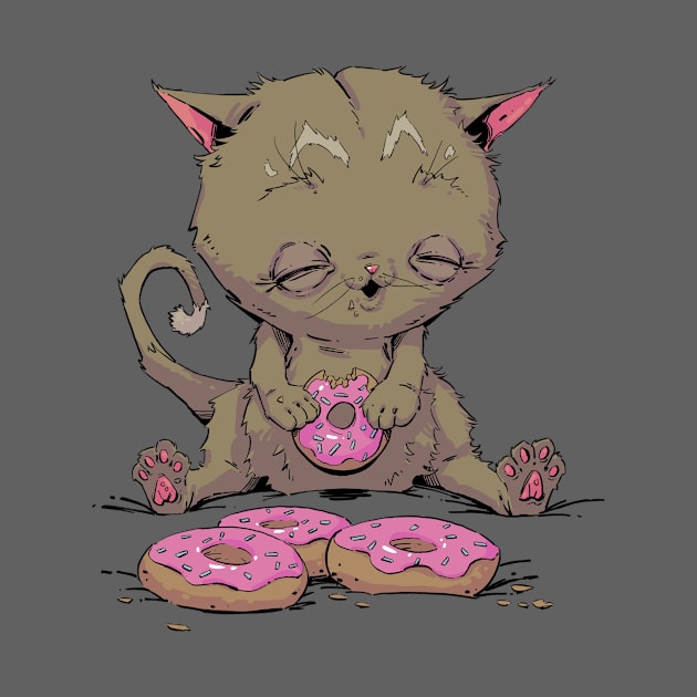 Donut Cat by Hutchew