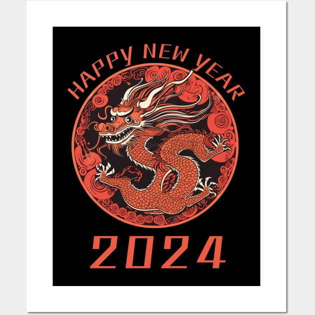 Dabbing Chinese Zodiac New Year 2024 - Chinese Zodiac - Posters