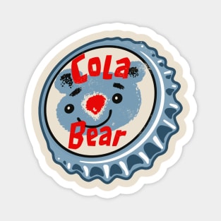 Vintage Cola Bear Cola Bottlecap Magnet