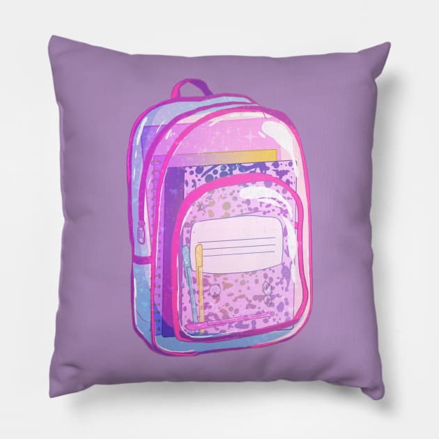 90s Nostalgia Series: Sparkle Backpack Pillow by paintdust