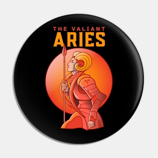 Aries Zodiac Sign The Valiant Pin