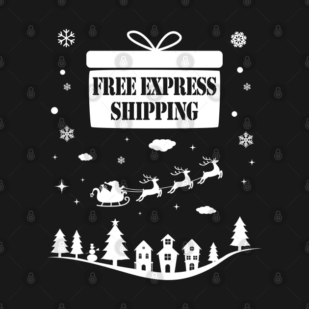 Free Express Shipping on Christmas Eve. [white] by Blended Designs