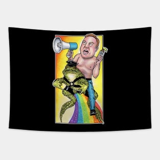 Alex Jones and His Magic Gay Frog Tapestry