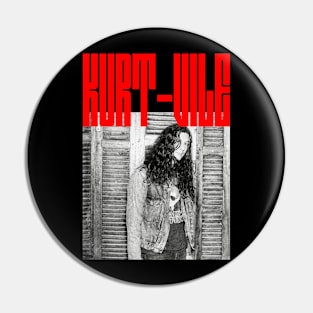 Kurt Vile -- Aesthetic Fan Art Design Pin