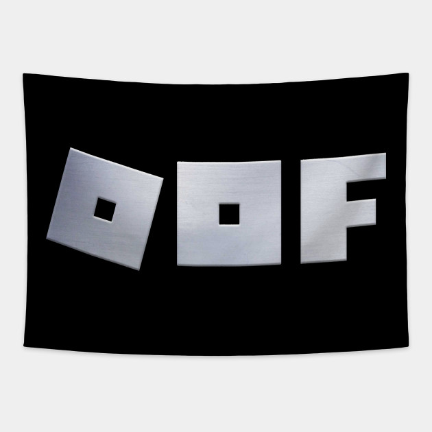 Roblox Logo Game Oof Single Line Metal Texture Gamer Roblox Tapestry Teepublic - roblox logo images