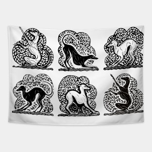 Graceful Greyhounds Tapestry