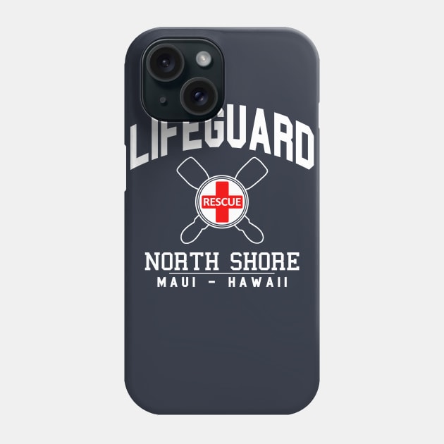 Lifeguard - North Shore, Maui, Hawaii Phone Case by robotface