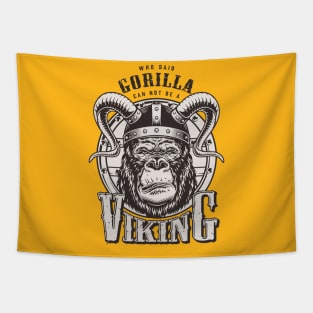 Gorilla Viking Tapestry