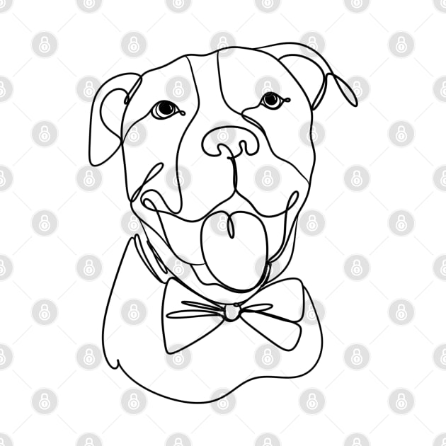 Pitbull brown by eternalshadeart