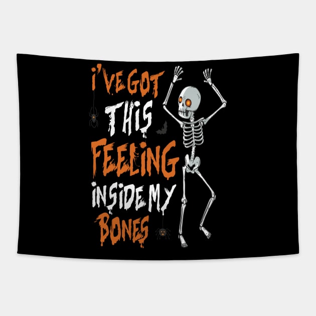 halloween bones Tapestry by Gigart