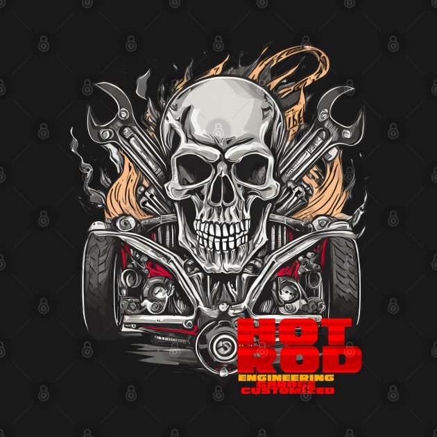 HOTROD Fire and The skull by Tjhtt Autoarts