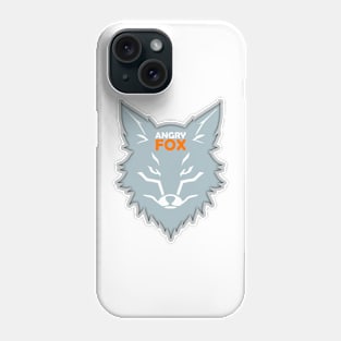 angry fox graphic tshirt design by ironpalette Phone Case