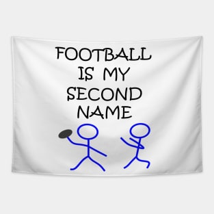 Stick Figure Football Tapestry