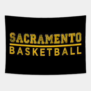 Awesome Basketball Sacramento Proud Name Vintage Beautiful Team Tapestry