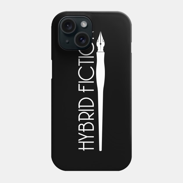 Hybrid Fiction Logo White Phone Case by HybridFiction