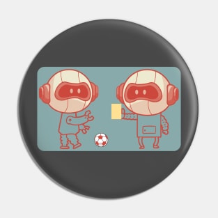 Robot football club, funny robot. Pin