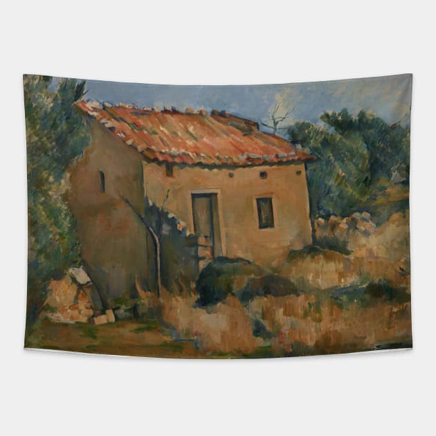 Abandoned House near Aix-en-Provence by Paul Cezanne Tapestry by Classic Art Stall