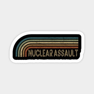 Nuclear Assault Retro Stripes Magnet