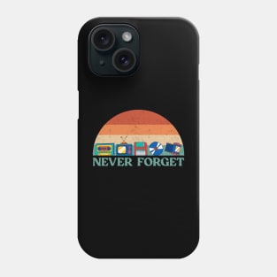 Never Forget Assortment 90's 80's Nostalgic Phone Case