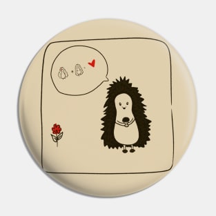 Loving hedgehog Pin