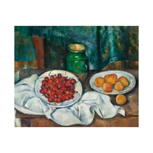 Still Life With Cherries And Peaches by Paul Cezanne T-Shirt