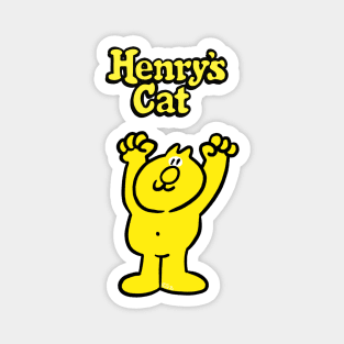 Henry's Cat - Arms up Magnet