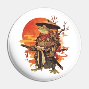 samurai frog Pin