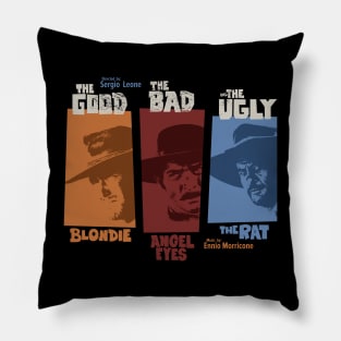 The good, the bad and the ugly - Spaghetti Western by Sergio Leone Pillow