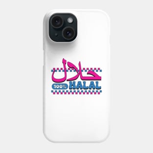 100% Halal pink blue Phone Case