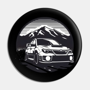 Subaru Impreza STI Rally Car Pin