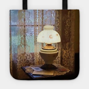 Interiors - Parlor With Hurricane Lamp Tote