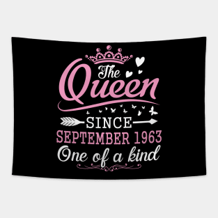 Happy Birthday To Me You The Queen Since September 1963 One Of A Kind Happy 57 Years Old Tapestry