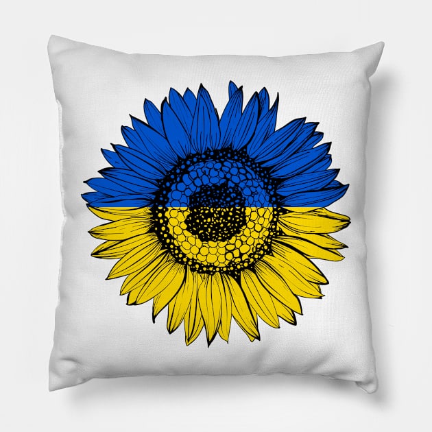 Support Ukraine sunflower National Ukraine flag Pillow by LeonAd