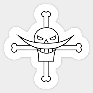 Whitebeard Stickers Teepublic