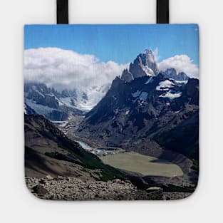 Majestic Patagonian Andes mountains Tote