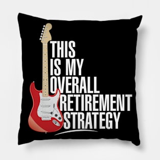 Boomer Guitar Player Electric Guitar Rock and Roll Strategy Pillow