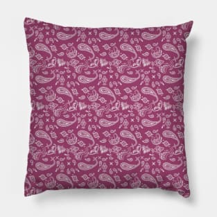 Bandana pattern Magenta Pillow