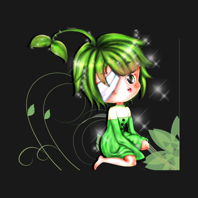 Cute Green Girl by  Chirido_Bin