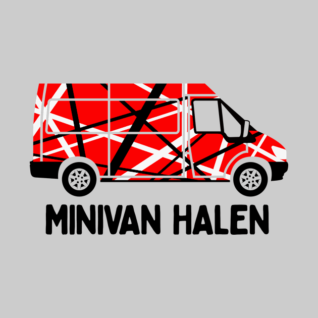 Minivan Halen: Funny 80's Rock and Roll Inspired Van by hadleyfoo