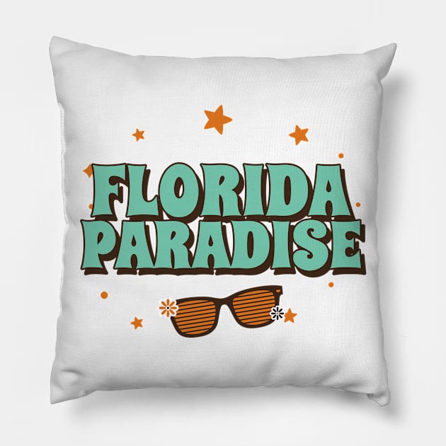 Florida Beaches Pillow by Screamingcat