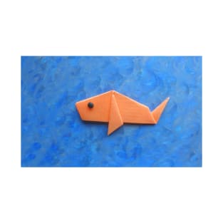 Orange origami fish T-Shirt