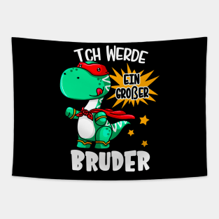 Ich werde großer Bruder Kinder Jungen Dino Tapestry