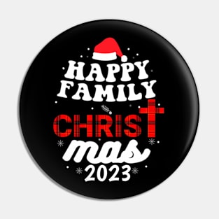 Happy Family Christma 2023 Pin