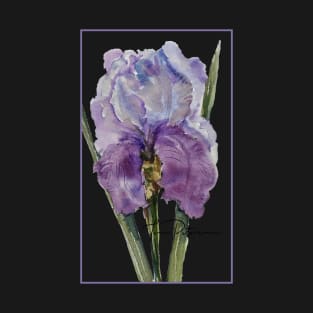 Purple Iris Watercolor T-Shirt