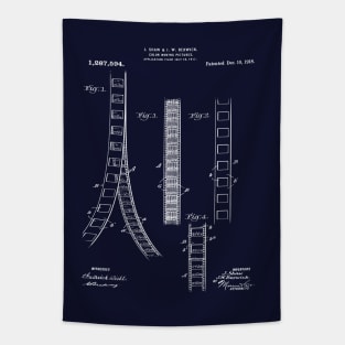 Movie Filmstrip Patent Art Tapestry