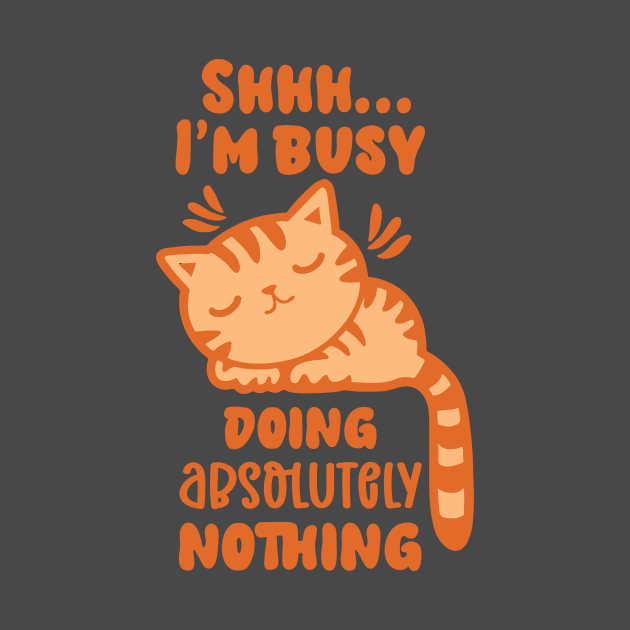 Busy Doing Nothing Lazy Cat by LimeGreen