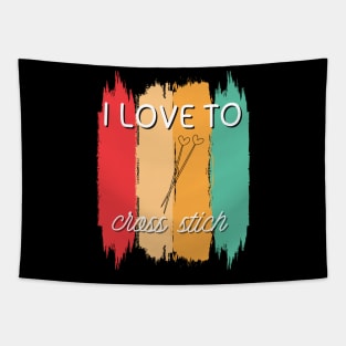 Cross Stich Mom Tapestry