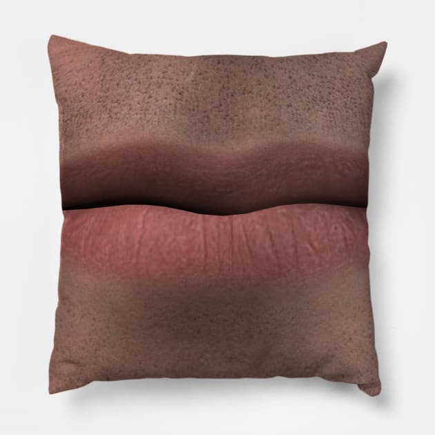 Big Creepy Mouth Pillow by Kerchow