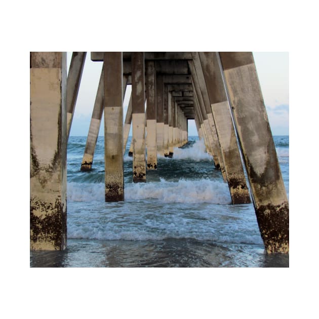 Waves Under The Pier by Cynthia48