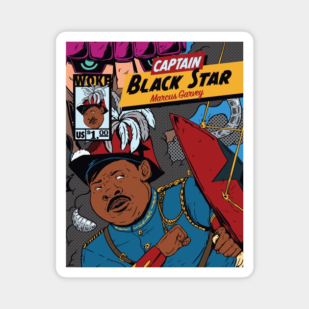 Captain Black Star Magnet by Thomcat23